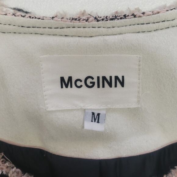 McGinn Sheila Pink and Black Tweed Jacket Women's Size Medium - Picture 7 of 11